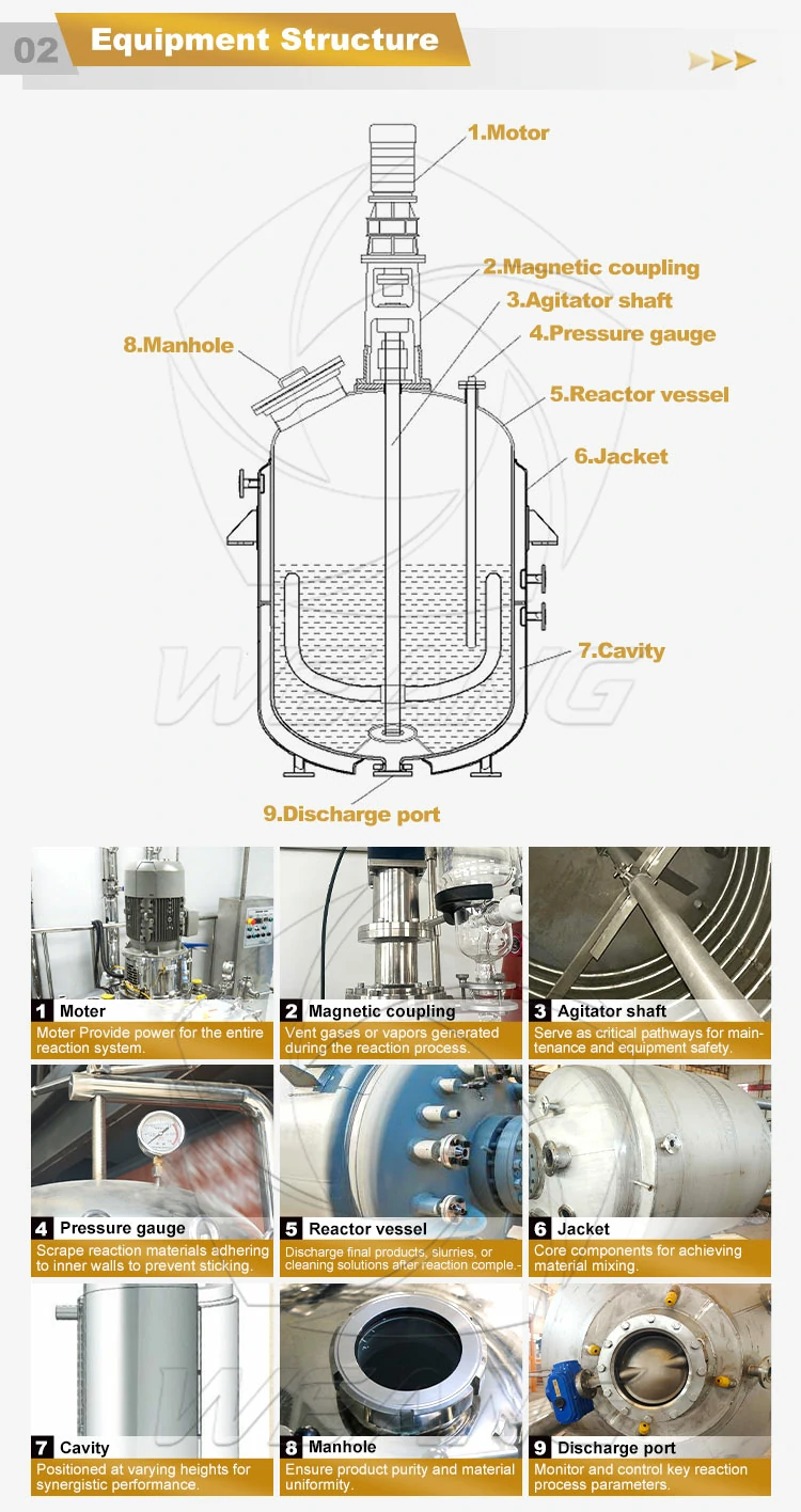 Jacketed Stainless Steel Reactor
