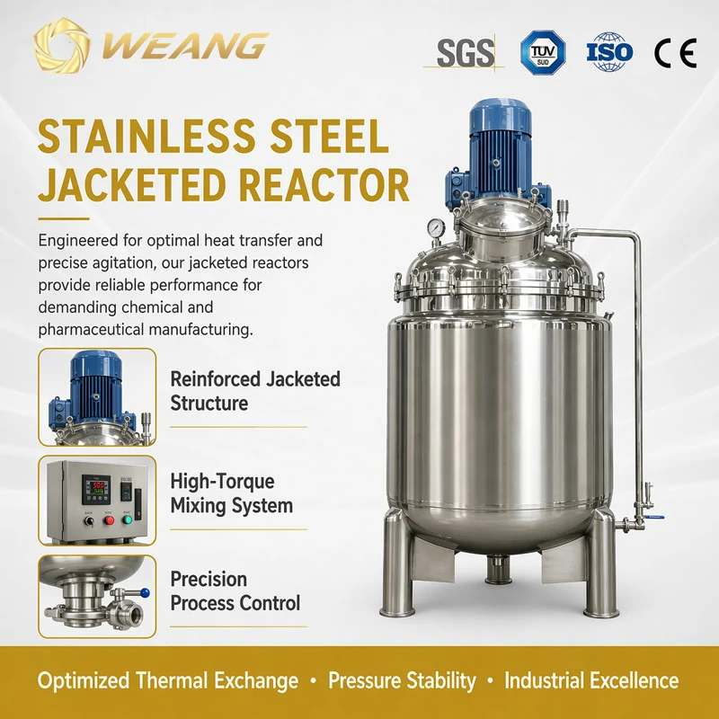 Jacketed Stainless Steel Reactor