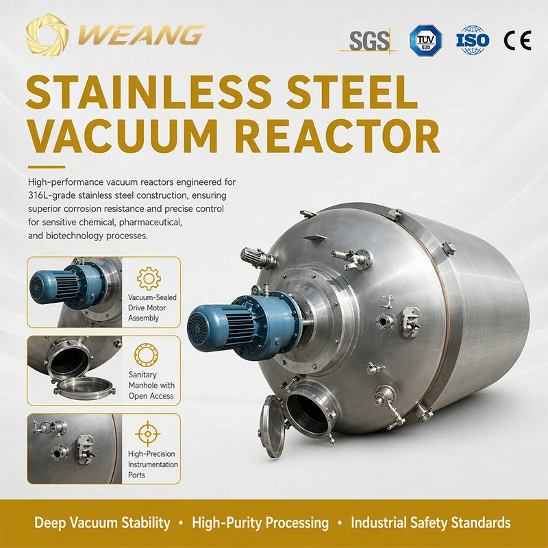 Vacuum Stainless Steel Reactor